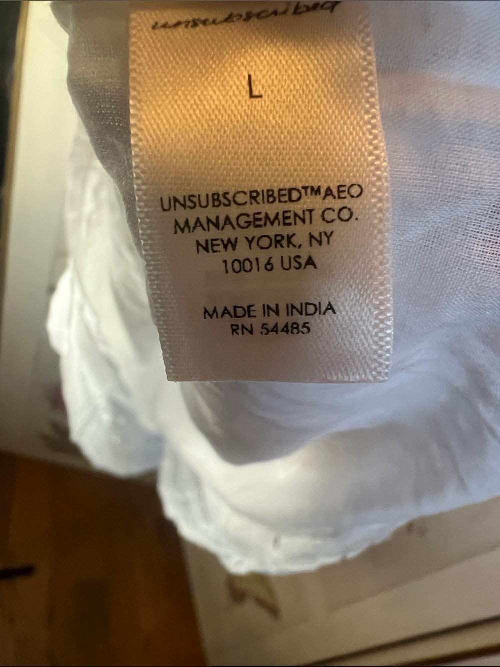 Unsubscribed White Eyelet Mini Dress 100% Cotton - Picture 7 of 12